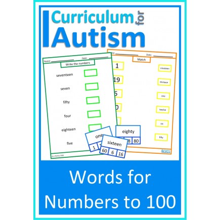 Number Words Clip Cards and Worksheets